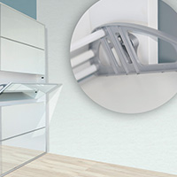 Right / left fixing element for shoe racks